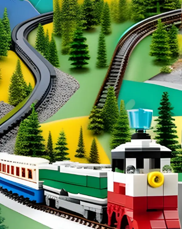 Toy Block Cargo Mountain Set